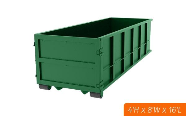 transportation of 15-yard dumpsters is usually included in the rental fee